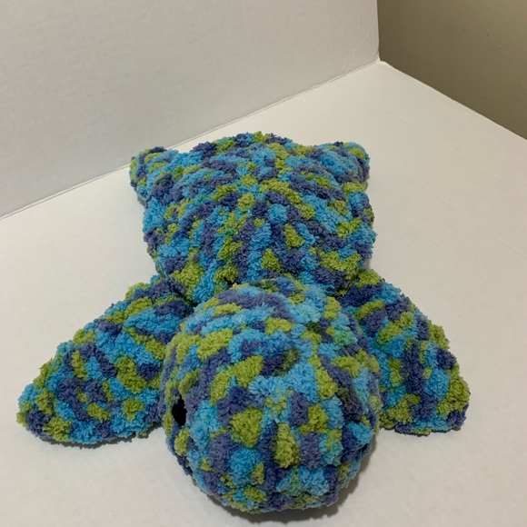 Sea Turtle Plush Stuffed Turtle Nursery Room Playroom Decor Handmade Crocheted - Picture 2 of 16